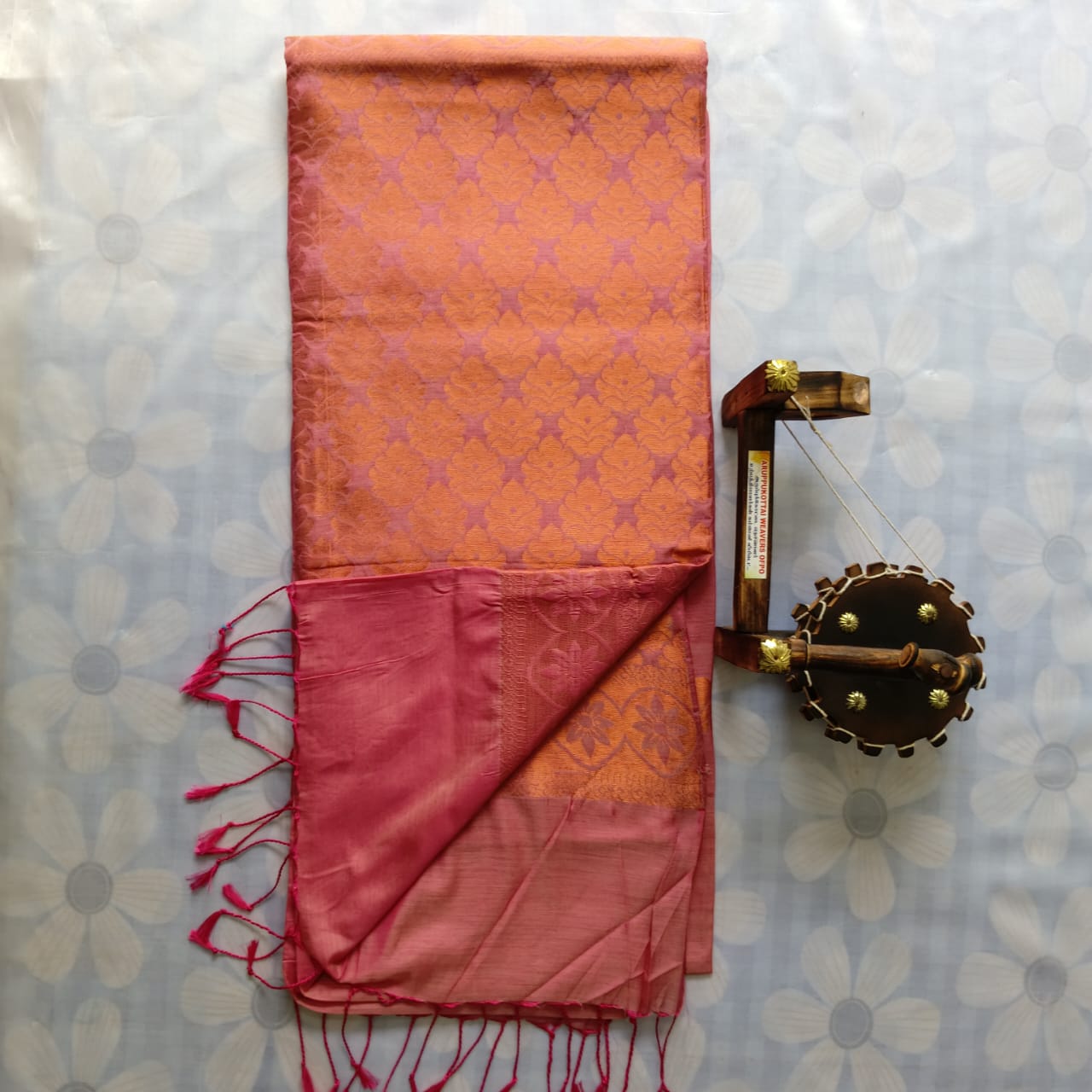 Khadi Cotton Saree With Blouse