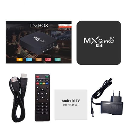 AUSHA MXQ Android TV Box | 2GB RAM 16GB Storage, 4K UHD Streaming Media Player