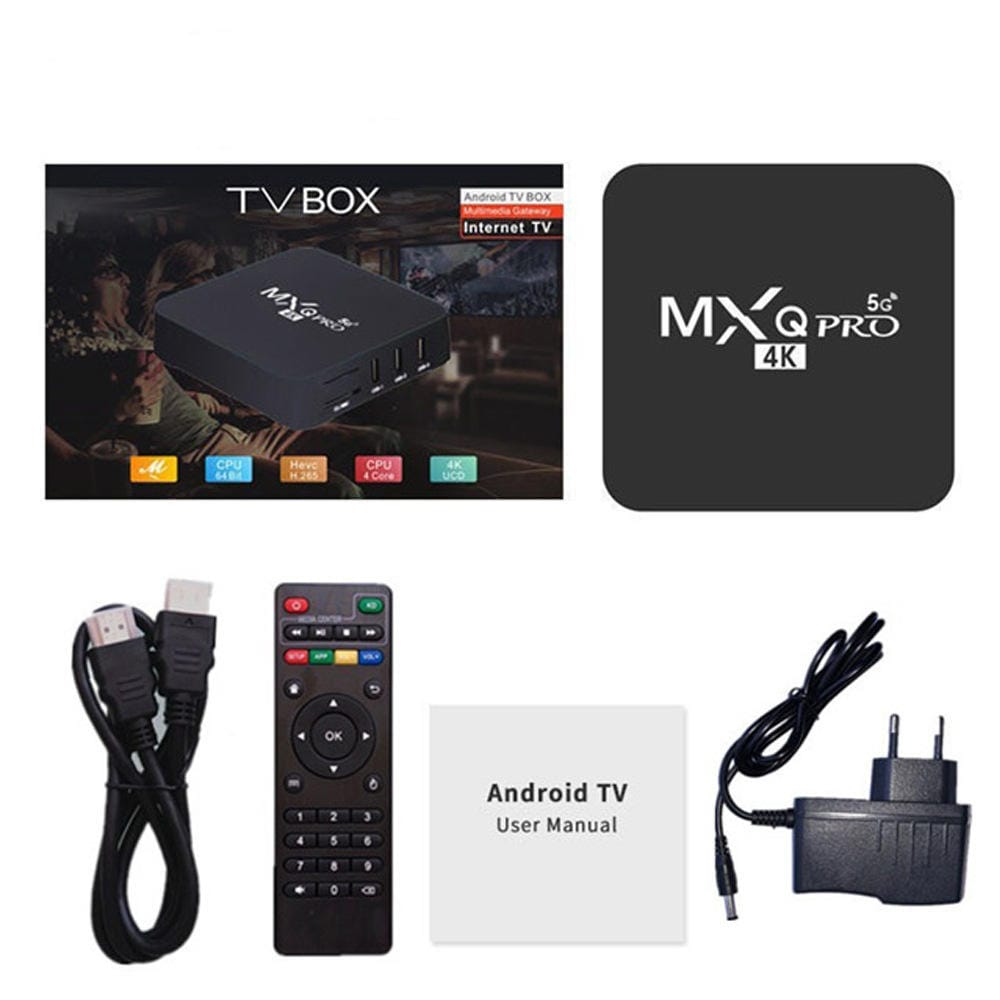 AUSHA MXQ Android TV Box | 2GB RAM 16GB Storage, 4K UHD Streaming Media Player