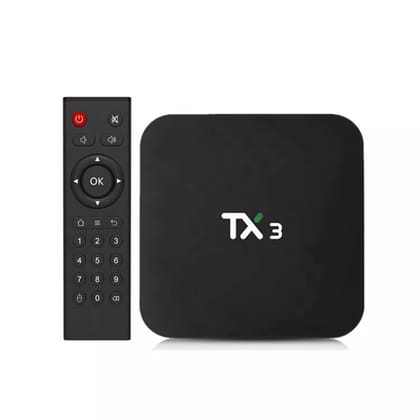 AUSHA TX3 Android TV Box – 4GB RAM, 64GB ROM, Amlogic S905X3 Quad-Core, 8K HDR, Dual-Band WiFi, Bluetooth 5.0