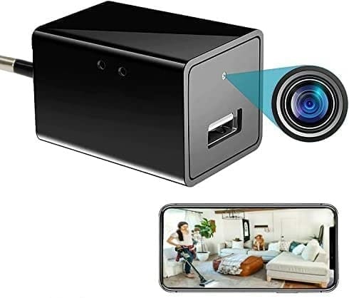 AUSHA Hidden Camera USB Wall Charger | 1080p HD, WiFi Monitoring, Motion Detection, Real-Time Alerts