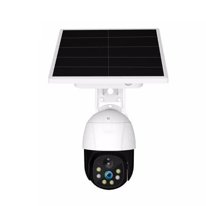 AUSHA Solar Powered 4G LTE PTZ Security Camera | Wire-Free Outdoor Cam with Color Night Vision
