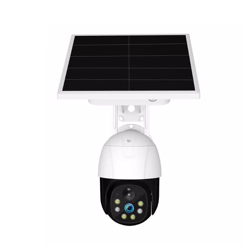 AUSHA Solar Powered 4G LTE PTZ Security Camera | Wire-Free Outdoor Cam with Color Night Vision