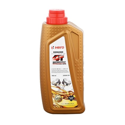 Hero Genuine 4T Plus Premium Engine Oil 20W-40 for Hero Motorcycles | Superior Engine Protection | Anti-Wear Technology | Sludge Control | High-Temperature Performance | Smooth Operation