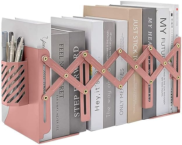 Expandable Bookcase Desktop Bookend Stand Holder Adjustable Book Rack for Kid Office Book Organizer Box Book Stand, Book Organiser, File Holders Organizer in Different Colors