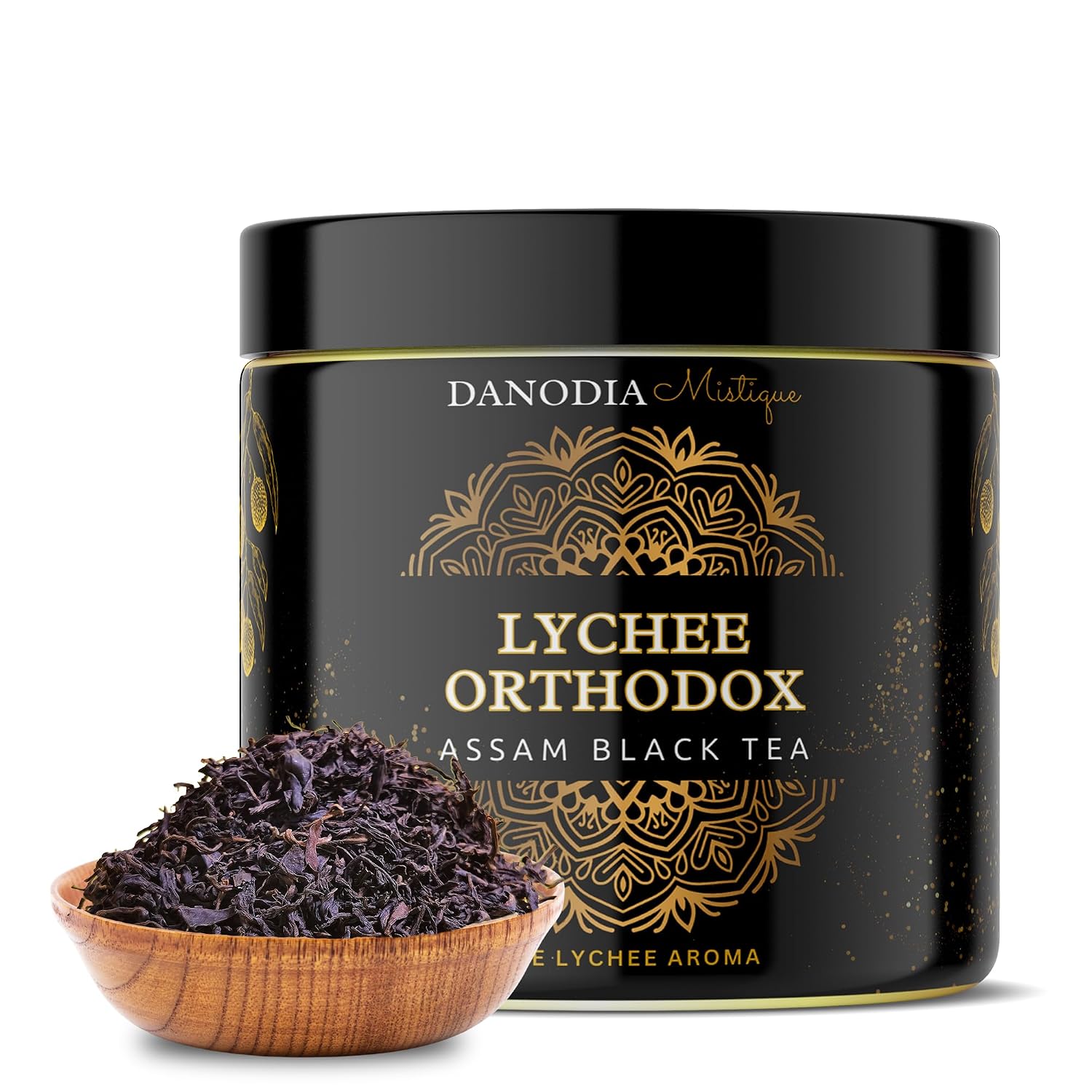 Danodia Foods Lychee Orthodox Assam Black Tea, 100 gm