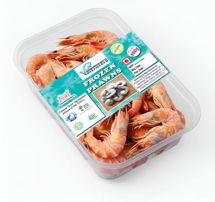 Frozen Prawns - 500g - High Quality - FSSAI Approved Frozen Prawns - 500g - High Quality - FSSAI Approved