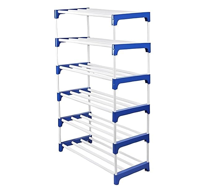 6 Layer Book Shelf Bookshelf for Home Library, Adjustable Book Stand | Books Shelf Book Shelves Metal Rack Home Library, Book Stand, Books Rack for Study Room, Shoe Rack