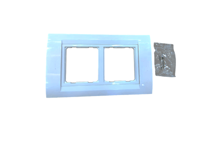 ANCHOR ROMA CLASSIC 4 MODULE TRESA PLATES WITH FRAME (30249WH) PACK OF 03