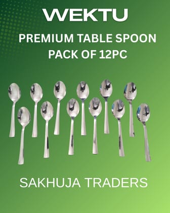 Wektu Stainless Steel Spoon 12PC/Table Spoon/Dinner Spoon