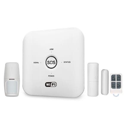 AUSHA Smart Door & Motion Alarm Security Kit | App Control, PIR Sensor, 85dB Siren