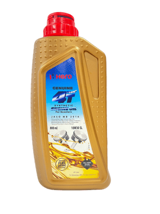 Hero Genuine 4T Plus 10W-30 Synthetic Engine Oil for Scooters (800 ml) API SL & JASO MB Certified - SPDSCOT01PPS