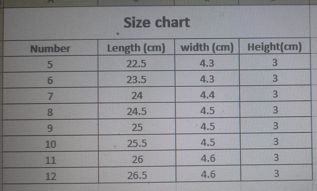 Size Guide Size Guide