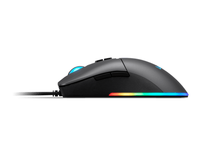 Lenovo M210 RGB Gaming Wired USB Mouse, Ambidextrous, 7-Buttons, 8000 DPI with 4 Levels DPI Switch, 3-Zone RGB Backlight, 3Year Warranty, (GY51M74265)