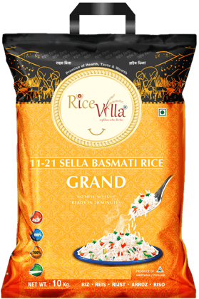 Rice Villa| Grand | 10 kg| 1121 Sella Basmati Rice
