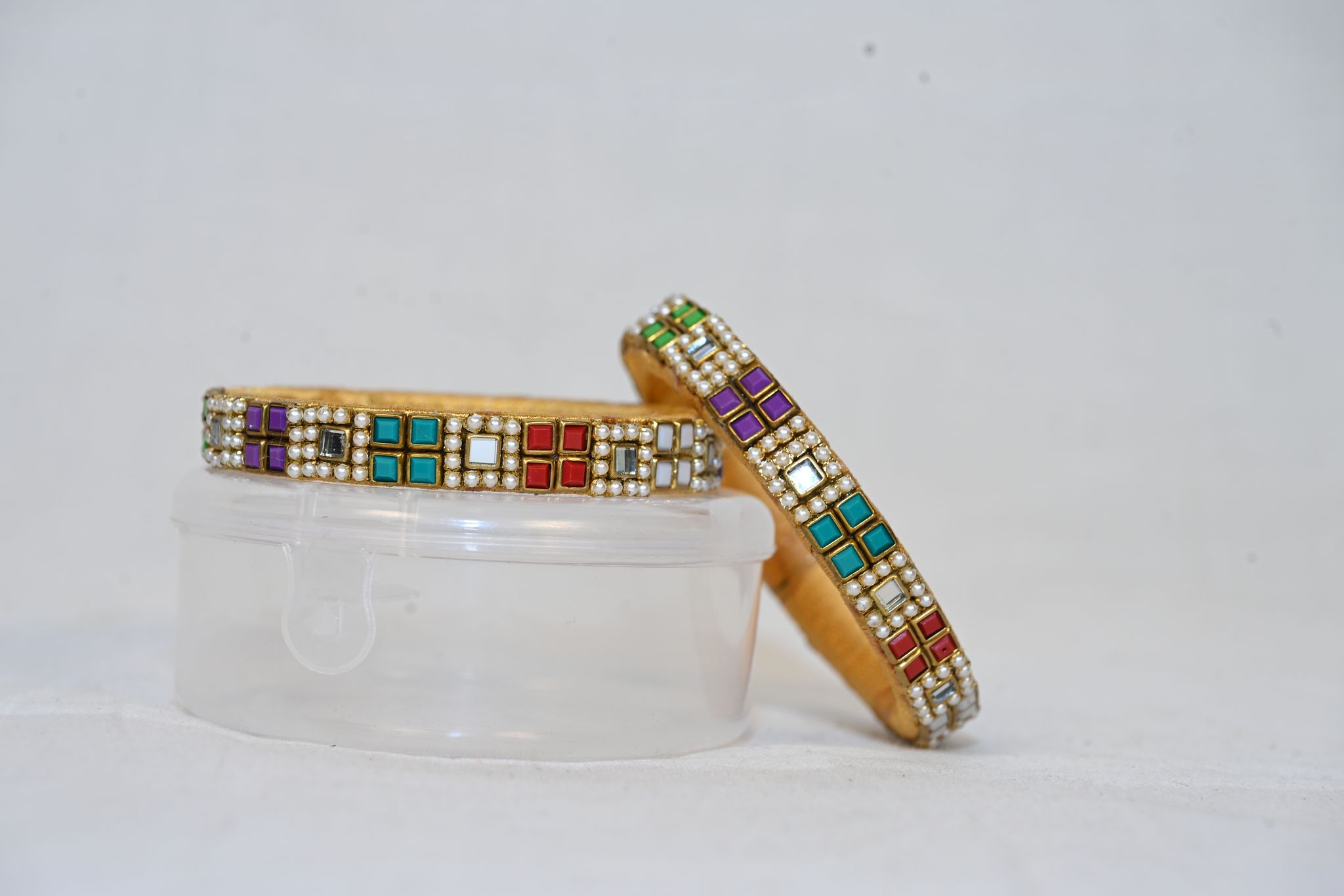 silk thread bangle set