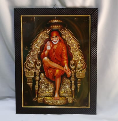 Sai Baba Framed Artwork - Spiritual Home Decor Sai Baba Framed Artwork - Spiritual Home Decor