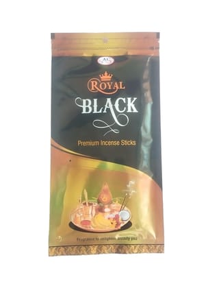 Royal Black Premium Incense Sticks - Enchanting Fragrance