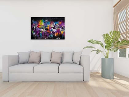 URBAN GRAFFITI 24in X 16in WITH BLACK FRAME