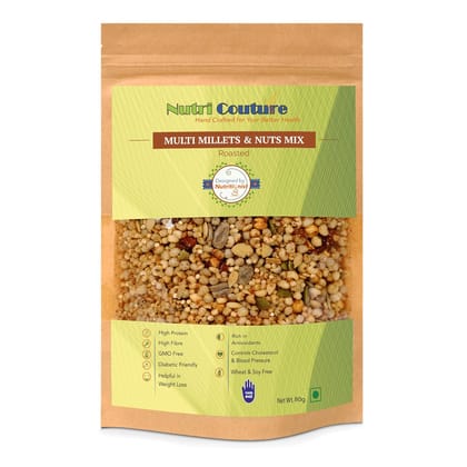 Nutri Couture Multi Millets & Nuts Mix - Roasted - 120g Nutri Couture Multi Millets & Nuts Mix - Roasted - 120g