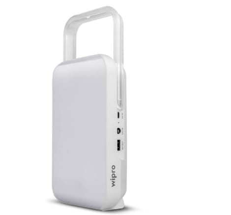 Emergency Rechargeable LED Lantern with 7200 mAh Battery | 122 Individual LED Lights | Brightness Control Feature | in-Built Mobile Charging Point | 15 Watt (Pack of 1) White