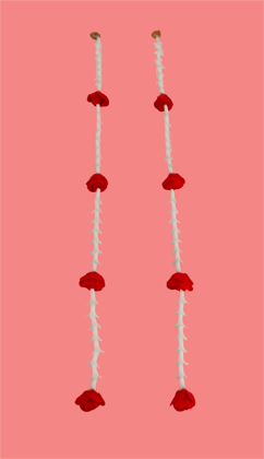 Elegant Red Rose Floral Garlands - Perfect for Celebrations