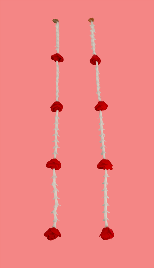 Elegant Red Rose Floral Garlands - Perfect for Celebrations