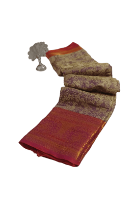 Elegant Woven Saree with Detailed Border