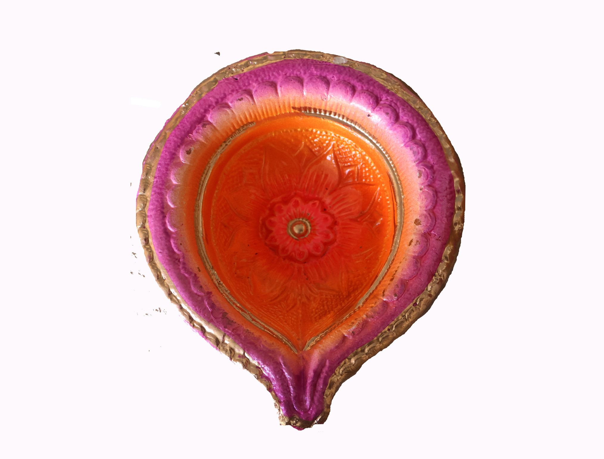 Decorative Floral Diya - Handcrafted for Festive Home Decor 1 dozen