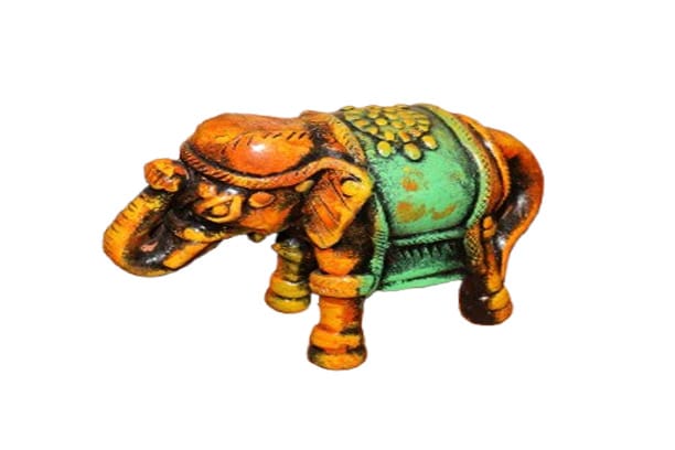 Handcrafted Elephant Figurine - Cultural Decorative Showpiece