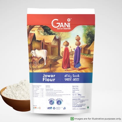 Gani Jowar Flour - 450g | Sorghum Millet Flour Gluten-Free & Rich in Fiber