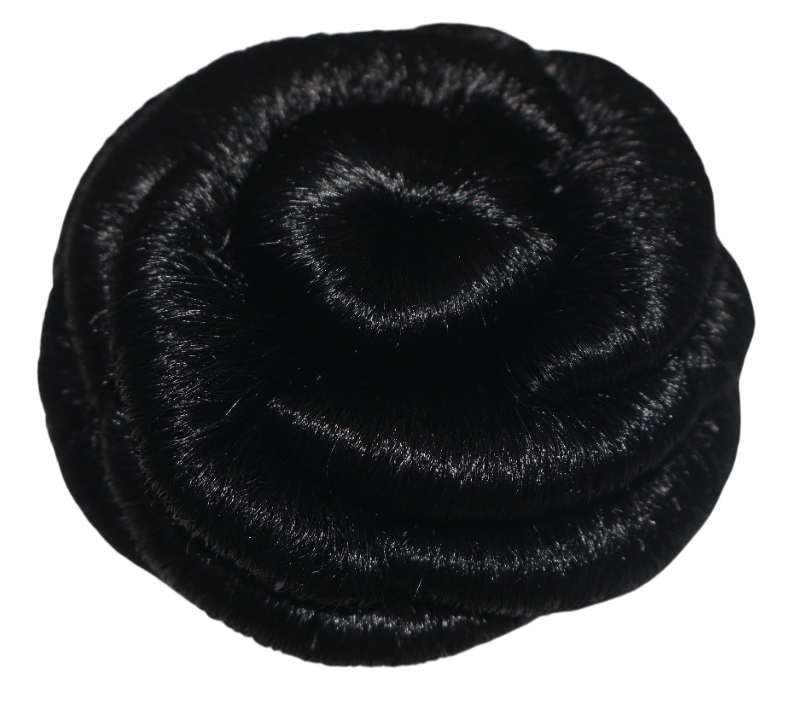 Elegant Black Hair Bun - Instant Chic Updo