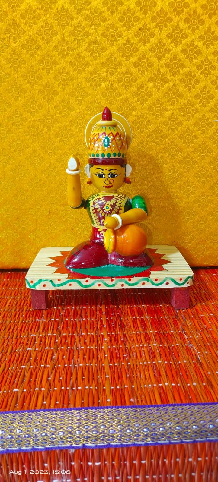 Handcrafted Wooden Figurine - Artistic & Cultural Decor