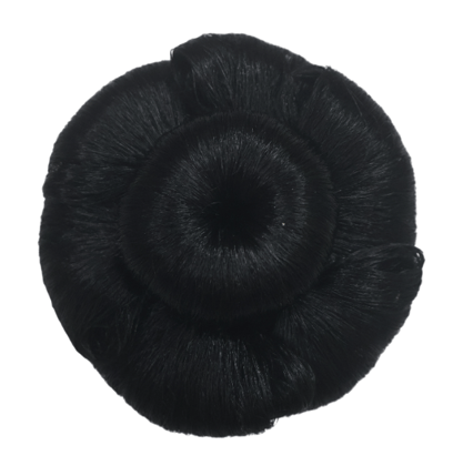 Elegant Black Hair Bun for Effortless Updo