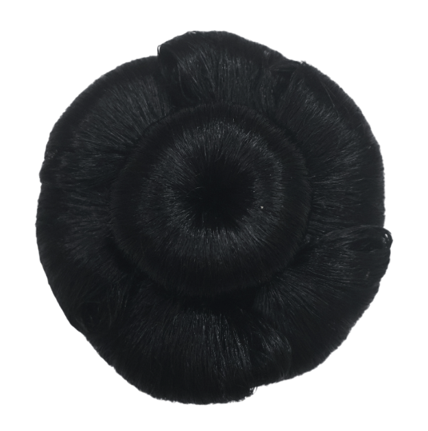 Elegant Black Hair Bun for Effortless Updo