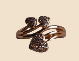 Heart-Shaped Diamond Ring - Romantic & Elegant Design