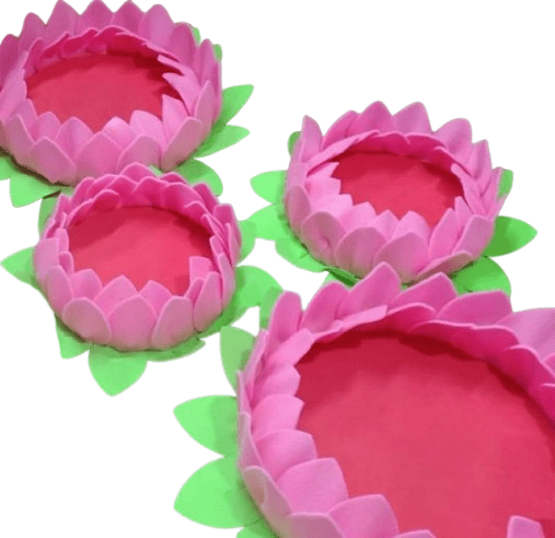 Lotus Flower Candle Holders - Set of 4 - Wedding Decor