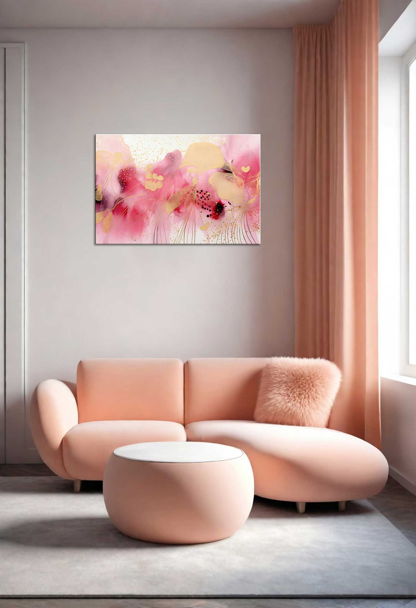 BLOSSOM SERENITY WALLART 24in X 16in WITH BLACK FRAME