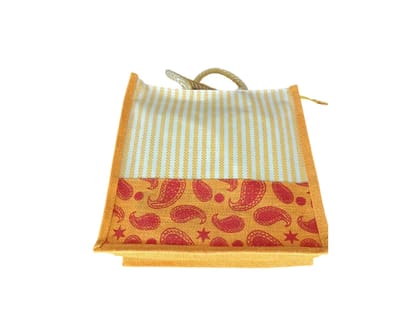 Jute Paisley Print Bag - Eco-Friendly & Stylish Tote