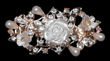 Elegant Pearl & Crystal Embellished Hair Accessory