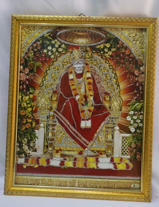Framed Sai Baba Print