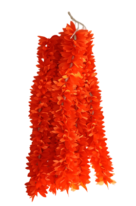Orange Artificial Flower Garland - Perfect for Decor & Celebrations