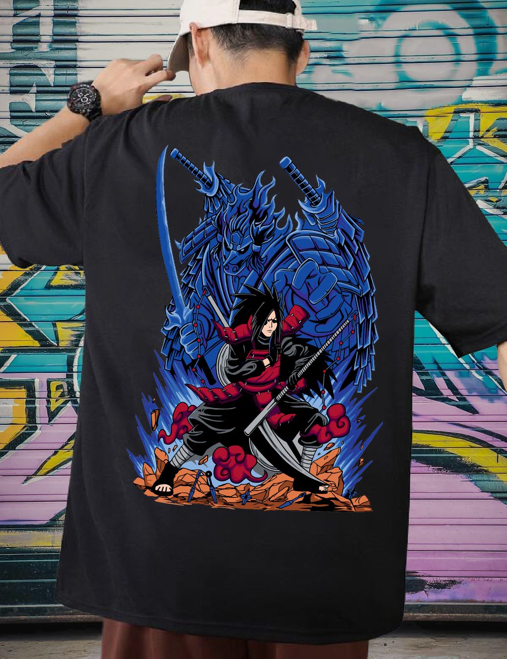 SCOTT FINCHER Men's Anime Graphic Printed T-Shirt: Unleash Your Inner Ninja  -AA(ARN)BLACK_306