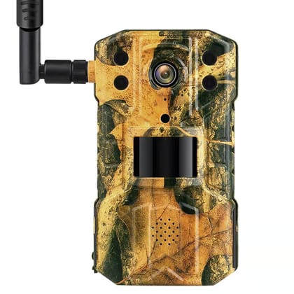 AUSHA 4G LTE Trail Camera | Live Streaming 2K Video, 14MP Photos, No-Glow Night Vision & App Control