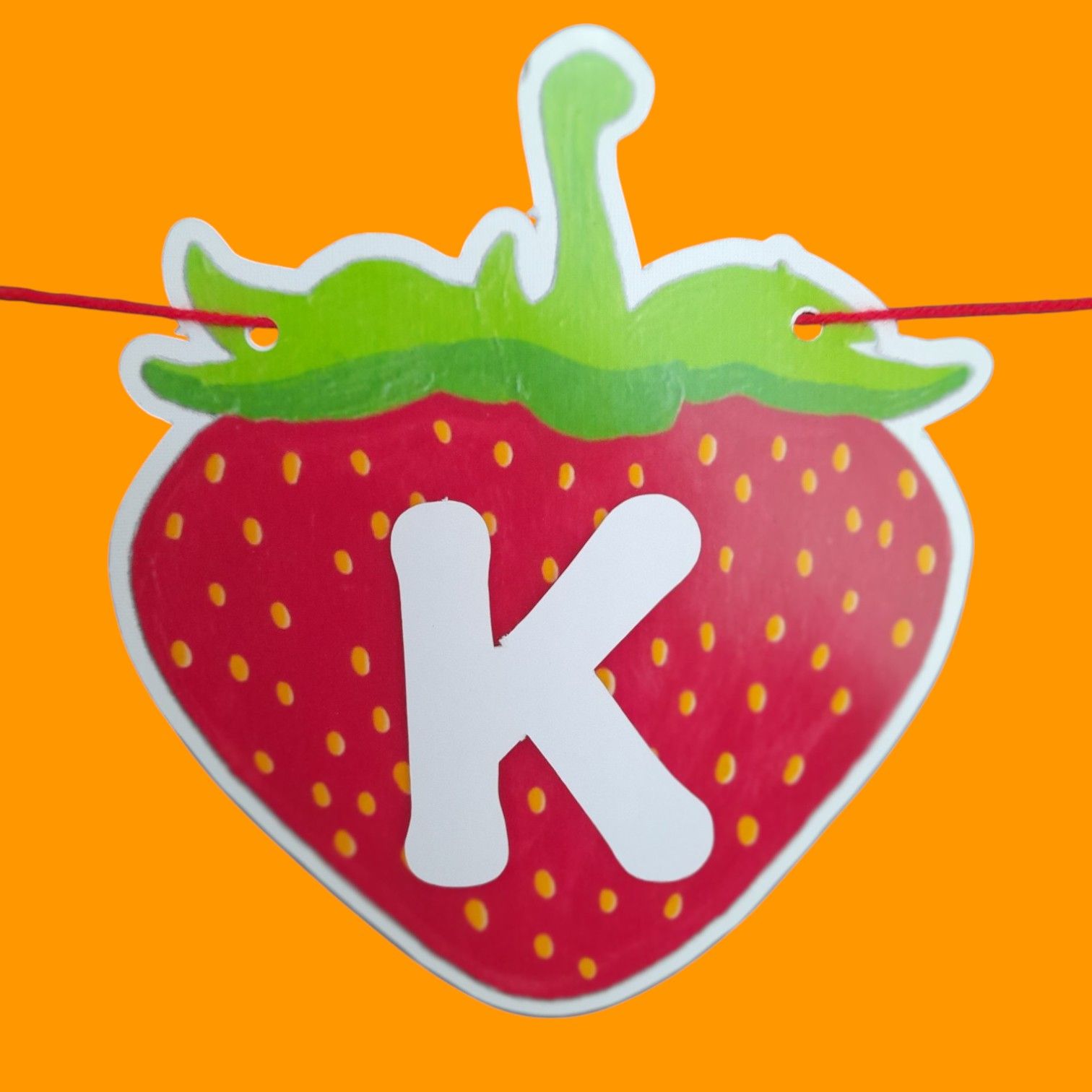 Partybus – Strawberry Happy Birthday Banner