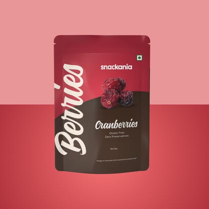 Snackania Cranberry | Dried and Sweet Whole Cranberries | Healthy Snack for kids and adults | Quality Berries 230 Gram Snackania Cranberry | Dried and Sweet Whole Cranberries | Healthy Snack for kids and adults | Quality Berries 230 Gram