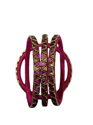 Pink Stone Bangles Set - Elegant & Glamorous Jewelry Pink Stone Bangles Set - Elegant & Glamorous Jewelry