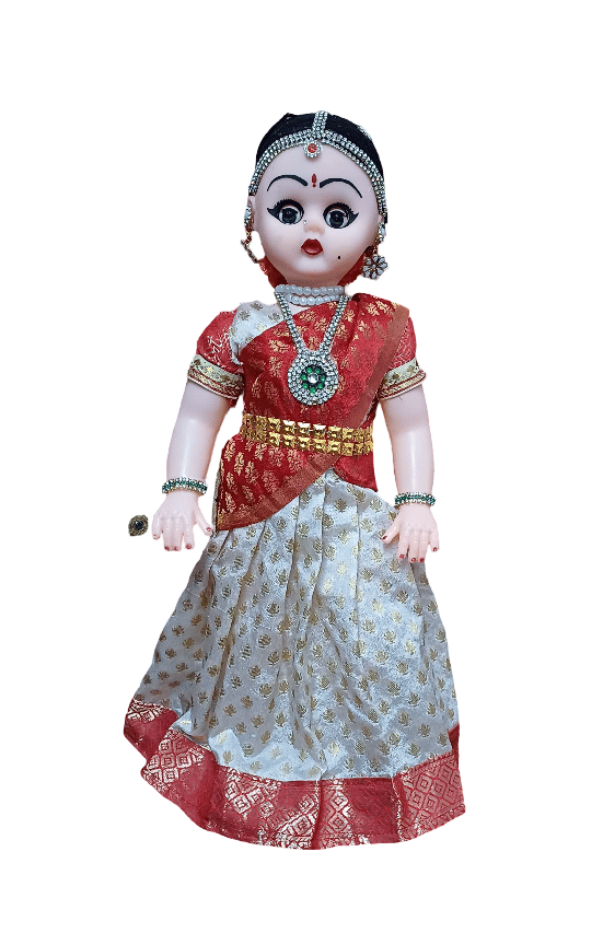 Indian Doll in Traditional South Indian Saree - Exquisite Craftsmanship