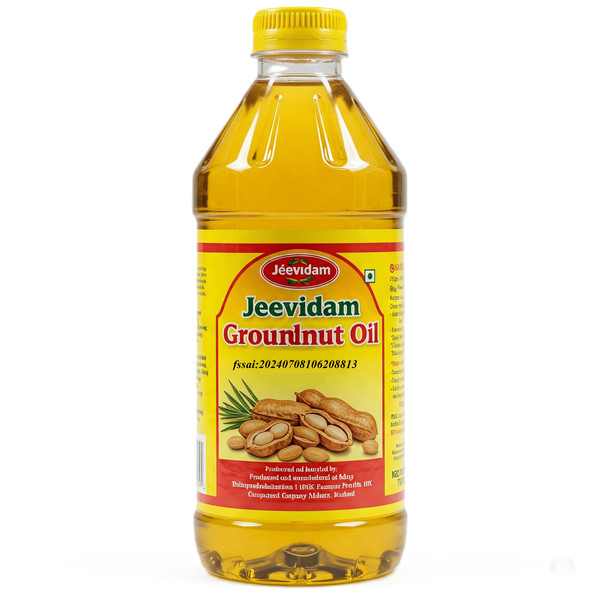 Jeevidam Premium Quality Groundnut Oil - 1 L
