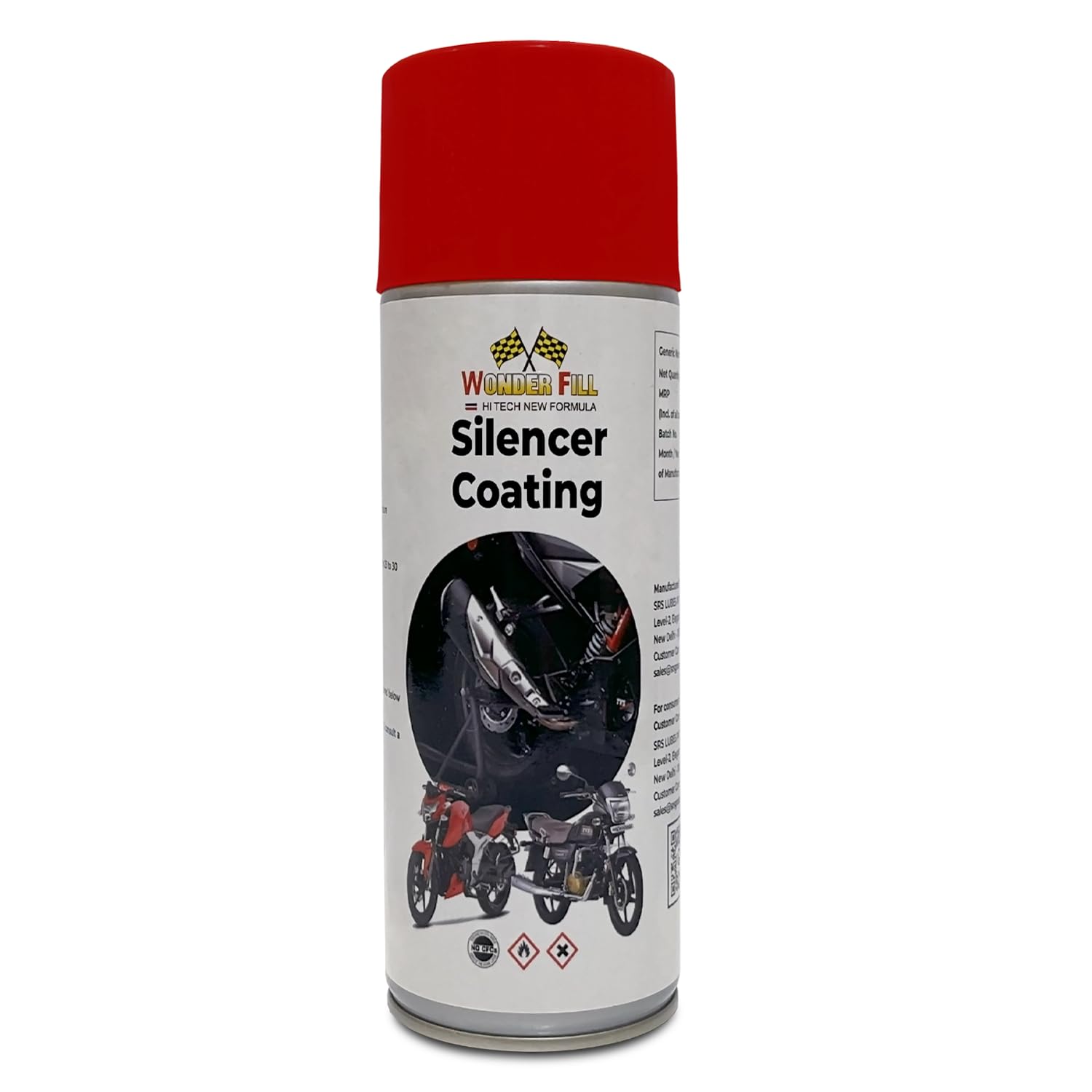 WONDER FILLHI TECH NEW FORMULA Wonderfill l Silver Aluminium Paint Coat Silver Spray Paint 500 ml (Pack of 1)